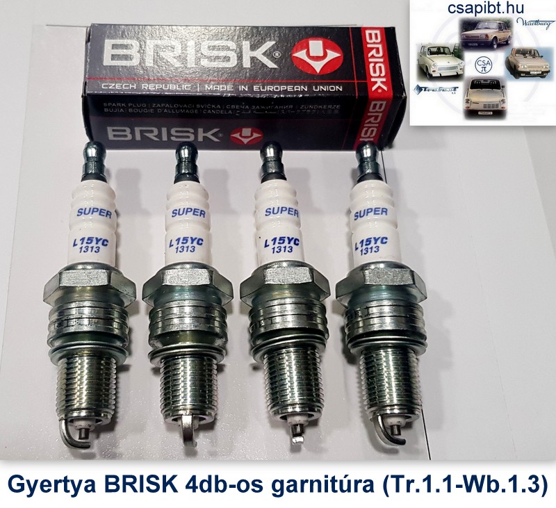 Gyertya BRISK 4db-os L15 YC (Tr1.1-Wb1.3)